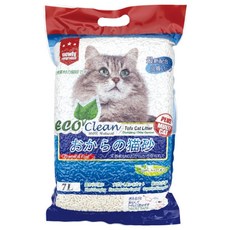 ECO Clean 豆腐貓砂 天然豆渣多倍纖維 快速吸收 吸水力強 7L, 原味, 1袋