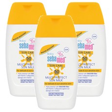 施巴 sebamed 5.5嬰兒防曬保濕乳液 SPF50, 全面防禦UVA及UVB, 適用嬰兒/幼兒敏感肌膚，50ml, 3瓶