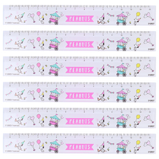 sun-star PEANUTS PLAY WITH COLORS 直尺 15cm, 史努比嘉年華, 6支