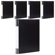 Lan CHYn 連勤牌文具 圓型夾 2孔, 黑色, 5個