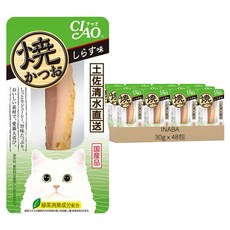 INABA CIAO 啾嚕 燒鰹魚條 YK-03, 吻仔魚風味, 48包, 30g