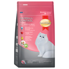 SmartHeart 慧心 成貓化毛配方乾飼料 添加三倍DHA深海魚油, 1.1kg, 1袋, 玉米、碎大米、雞肉