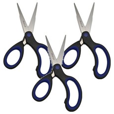 鋒銳C0010不沾膠萬用剪6吋, 黑色, 3入