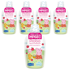 Probo 博寶兒 佩佩豬多益肽草莓口味兒童漱口水, 500ml, 5瓶