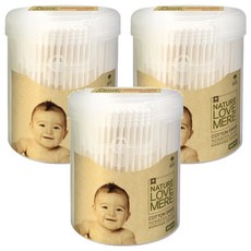 NATURE LOVE MERE 新生兒棉花棒 外用, 300入, 3盒