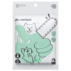 UOMIPET 潔齒指套 無香,37個,1包 - 寵物口腔清潔護理，犬貓適用