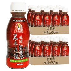 金有利 養生黑木耳露 紅棗, 350ml, 48瓶