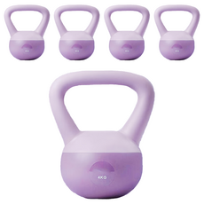 FOSO 壺鈴小啞鈴,紫色,4kg,5個