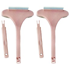 乾濕兩用紗窗除塵萬用刷 可伸縮延長 加寬刷頭, 可愛粉, 2個