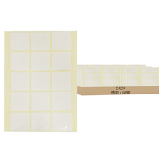 DADA 高強度方形雙面膠, 30mm, 厚度1mm, 透明, 60個