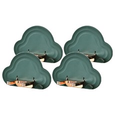 吹風機摺疊收納置物架 4個 原野綠 免釘安裝浴室吹風機架