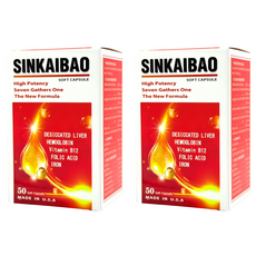 詠安大醫 新凱寶軟膠囊 90g 50顆 美國製造 高劑量鐵 補血補氣, 2盒