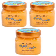 Tree Hut 樹上小屋 乳油木蜜糖身體磨砂膏 Papaya Paradise 510g, 3罐