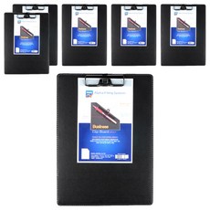 Alpha mall 辦公用 板夾 AF916-7 A4, 黑色, 6個