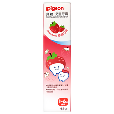 pigeon 貝親 兒童牙膏 草莓, 45g, 1條