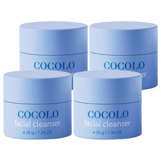 COCOLO 胺基酸潔面乳, 溫和保濕, 適用於敏感肌和兒童, 日本 Ajinomoto 胺基酸成分, 35g, 4罐