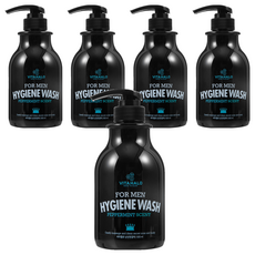 VITAHALO男性私密處清潔露，薄荷香味，500ml，含浴球, 5瓶