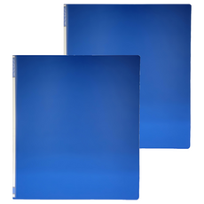 STRONG 自強文具 D15A D型2孔夾, 藍色, 2本