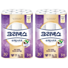 Kleenex 舒潔 特級棉柔 三層捲筒衛生紙, 30m, 30捲, 2袋