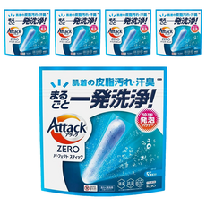 Kao 花王 ATTACK ZERO極效洗衣霸, 55顆, 5袋