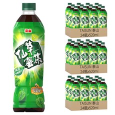 泰山 TAISUN 仙草蜜茶 520ml 清涼解渴 消暑解熱 台灣經典古早味, 72瓶