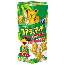 LOTTE 樂天 小熊餅, 巧克力風味家庭號, 195g, 1盒