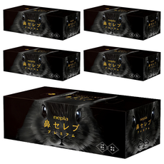 王子製紙 nepia 鼻子專用保濕面紙, 1入, 5盒
