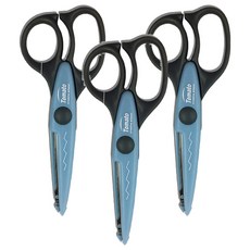 Tomato花邊剪刀 TS-18005 閃電花邊剪 創意DIY剪紙必備, 閃電 藍色, 3支