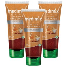 Medimix 阿育吠陀洗顏凝露 清爽控油, 100ml, 3件