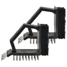 ECHO商事株式會社 烤網清潔刷, 直排刷毛 刮縫 研磨海綿, 187468, 2個