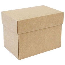 Pomei 博美 天地盒 開花型 無印牛皮 13 x 8.5 x 9cm 10個, 棕色, 1包