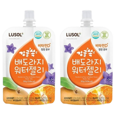 LUSOL 果凍 10個月以上, 桔梨橘子, 80g, 2包