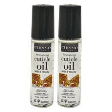 CUCCIO 古希歐 滾珠瓶指緣油 牛奶蜂蜜 10ml (指緣護理、滋潤保濕、美甲保養), 2瓶