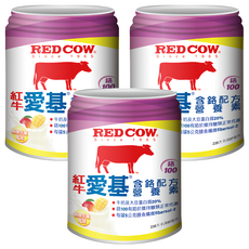 RED COW 紅牛愛基含鉻營養液熱帶水果 補充蛋白質、膳食纖維 維持醣類正常代謝 零蔗糖 即開即飲, 237ml, 3罐