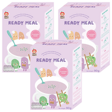 APPLE MONKEY 愛啵寶寶 呷飽飽茉莉糙米糊,蘋果番薯菠菜,6個月以上寶寶適用, 90g, 3盒