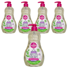 dapple baby 奶瓶及餐具清潔液，去除 50% 牛奶薄膜, 500ml, 5瓶