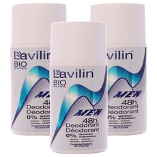 LaVILIn 蘭味蓮 48小時持久腋下滾珠體香劑 男性專用, 3個, 65ml