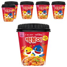 TAEKYUNG 泰耕 Baby Shark 炒年糕杯 甜辣味 6個, 116g