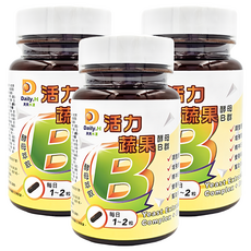 Daily.H 天天水漾 活力蔬果酵母B群 (30顆/瓶) 88種蔬果酵素 法國啤酒酵母, 3瓶