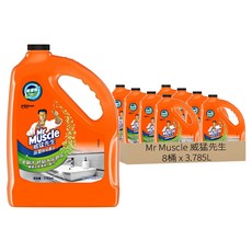 威猛先生 浴室清潔劑, 3.785L, 8桶