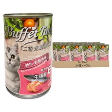 MR.BAR 時光鮮廚紅肉貓餐罐, 鮪魚 + 鮮蝦, 400g, 24罐