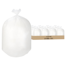 comet 抽取式回收塑膠袋 乳白色, 100張, 60L
