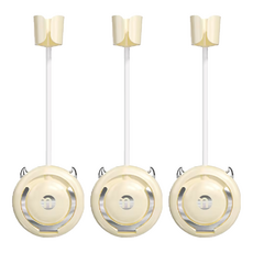 FAmILyLIFE 生活 免動手懶人無痕壁掛吹風機收納架, 銀黃色, 3個