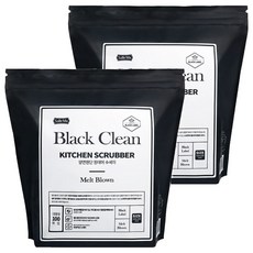 Salle Ma 雙面材質一次性洗碗巾, 黑色, 100張, 2包