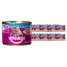 whiskas 偉嘉 貓食濕糧 罐頭, 海洋鮮魚餐, 185g, 48罐