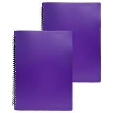 不反光30頁60面樂譜文件夾A4, 紫色, 2個