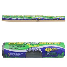 台塑拉繩清潔袋 黑色大容量 環保方便 抽取式設計, 90L, 8捲