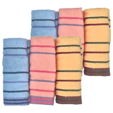 緞檔純棉毛巾3件組，33x74公分，台灣製, L2401A-3, 2組