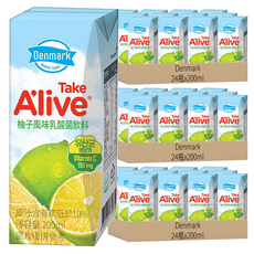 Denmark Take Alive 柚子風味乳酸菌飲料, 200ml, 72瓶