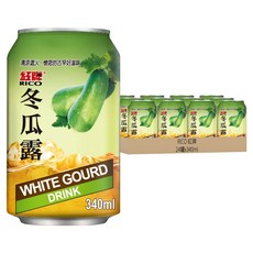 RICO 紅牌 冬瓜露, 清涼退火 懷舊的古早好滋味, 340ml, 24罐